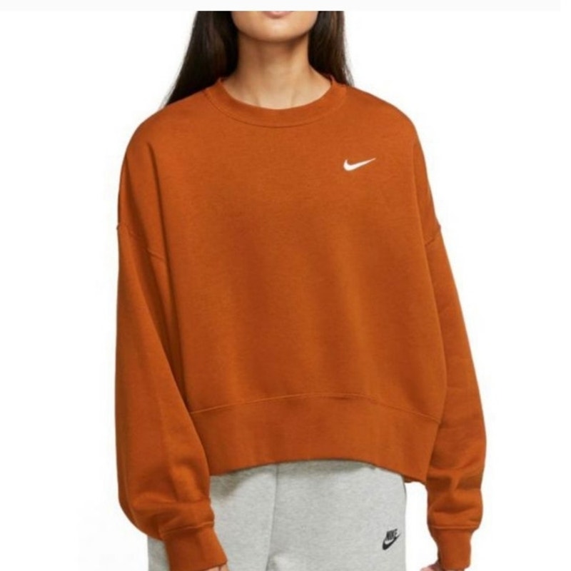 Nike Phoenix Fleece Sweatshirt Center Swoosh Over-Oversized XS Longhorns DJ7665