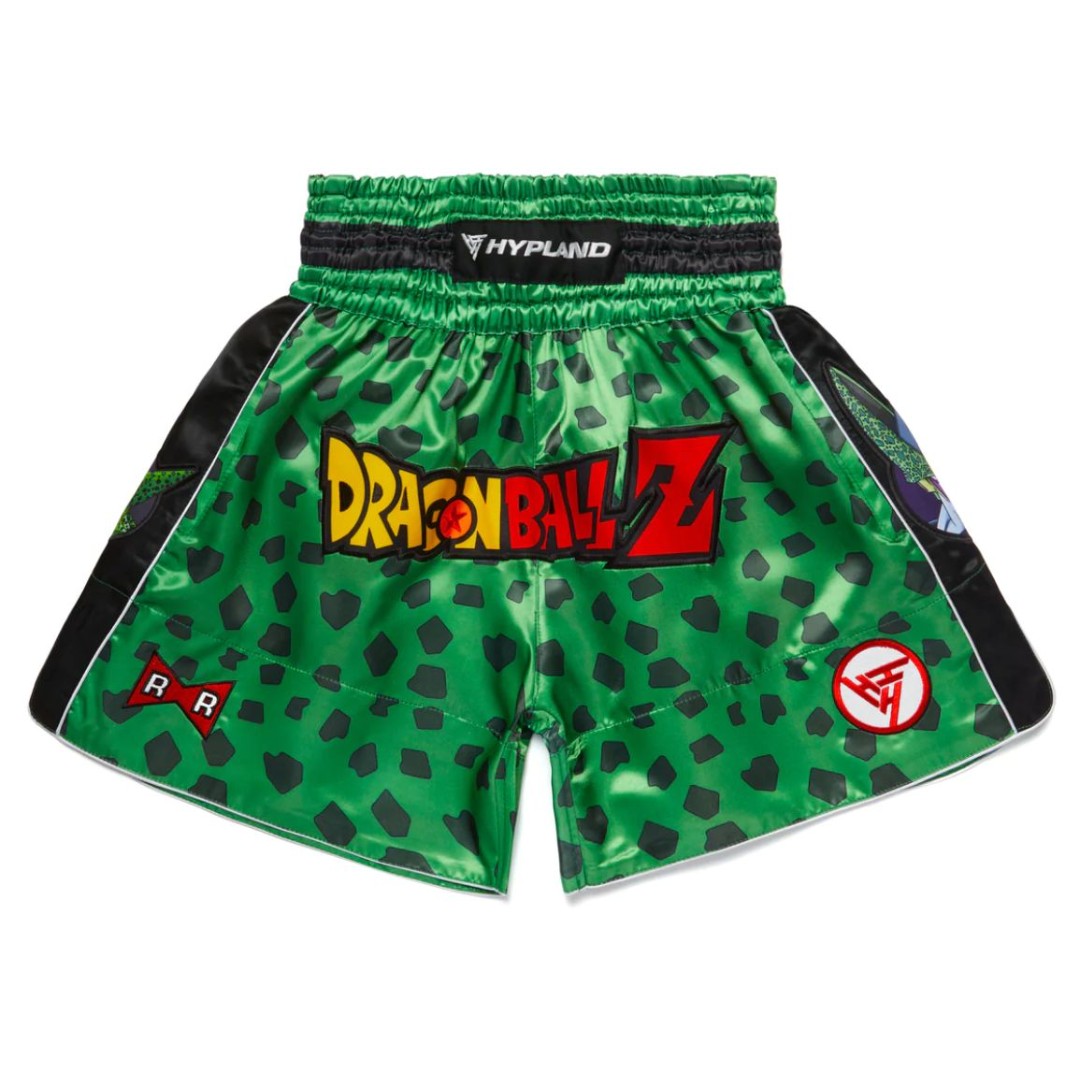 Hypland DBZ Cell Muay Thai Shorts Green Large Toei Animation Boxing MMA Trunks