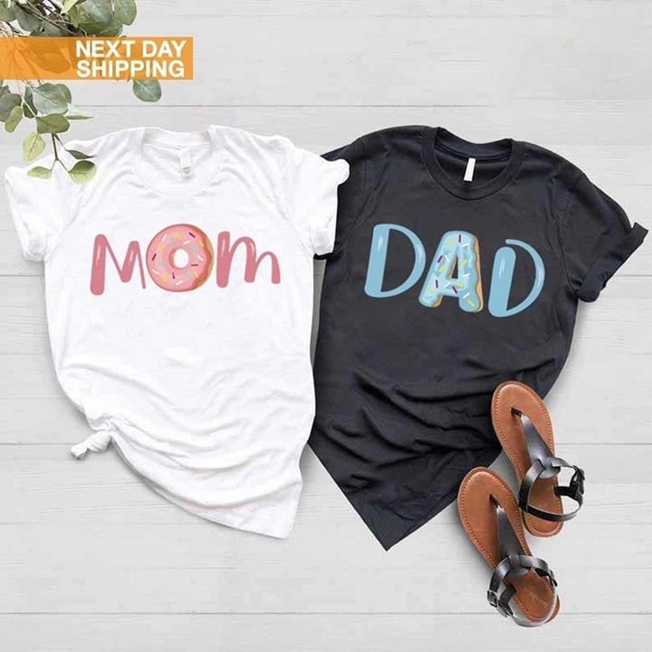 Mom Dad Donut Shirt, Donut Birthday Shirt, Donut Family Shirt, Funny Donut Gifts