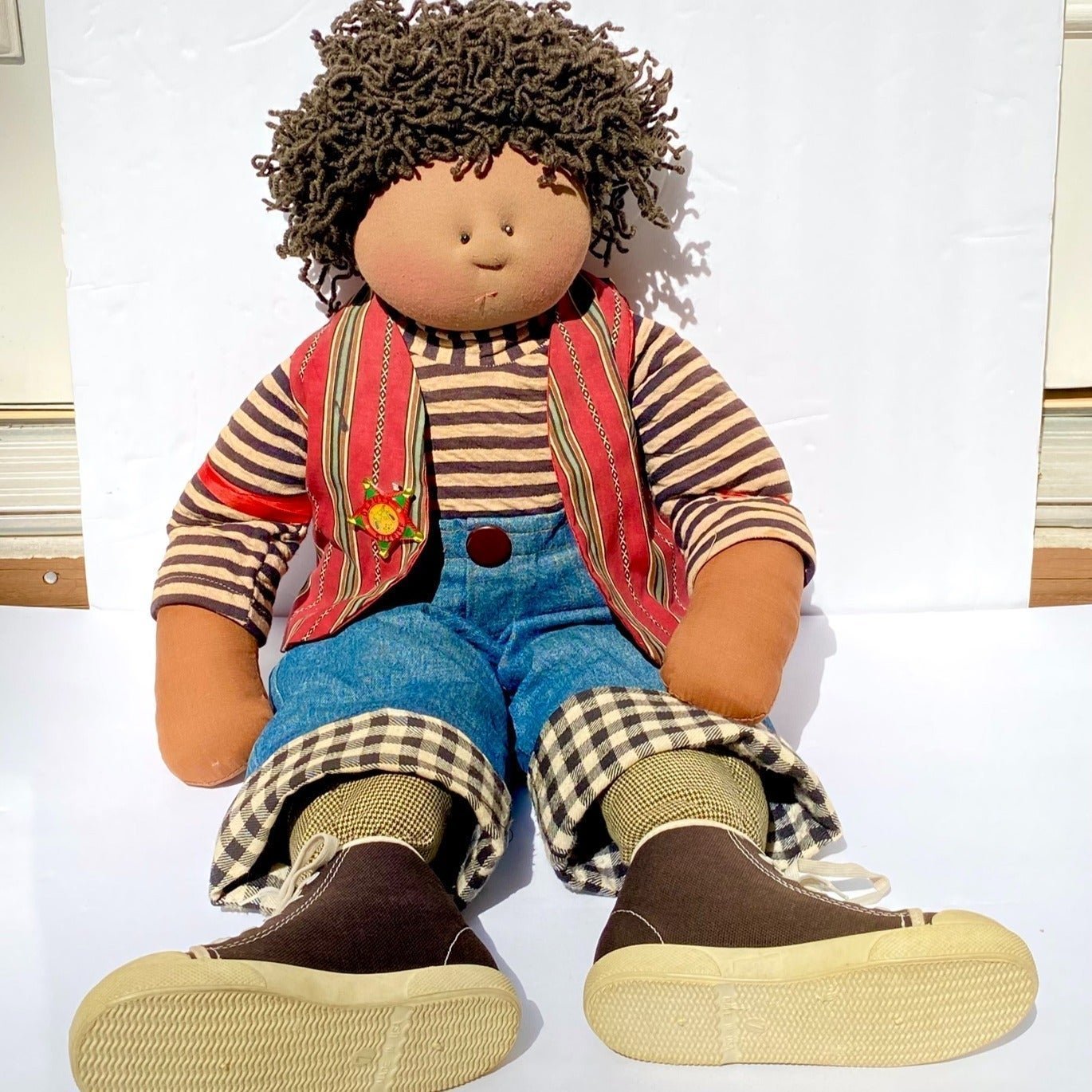 Little Souls African American AA Boy Doll Dreadlocks 24 OOAK Gretchen Wilson