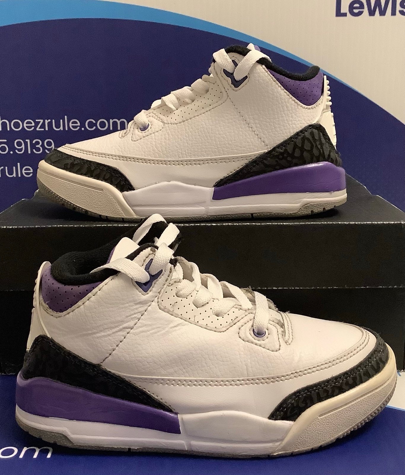 Air Jordan 3 Dark Iris Toddler Size 13c