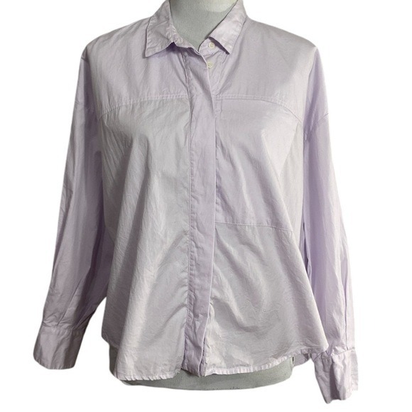 Xirena 100% Cotton Poplin Button Down Shirt Size Small