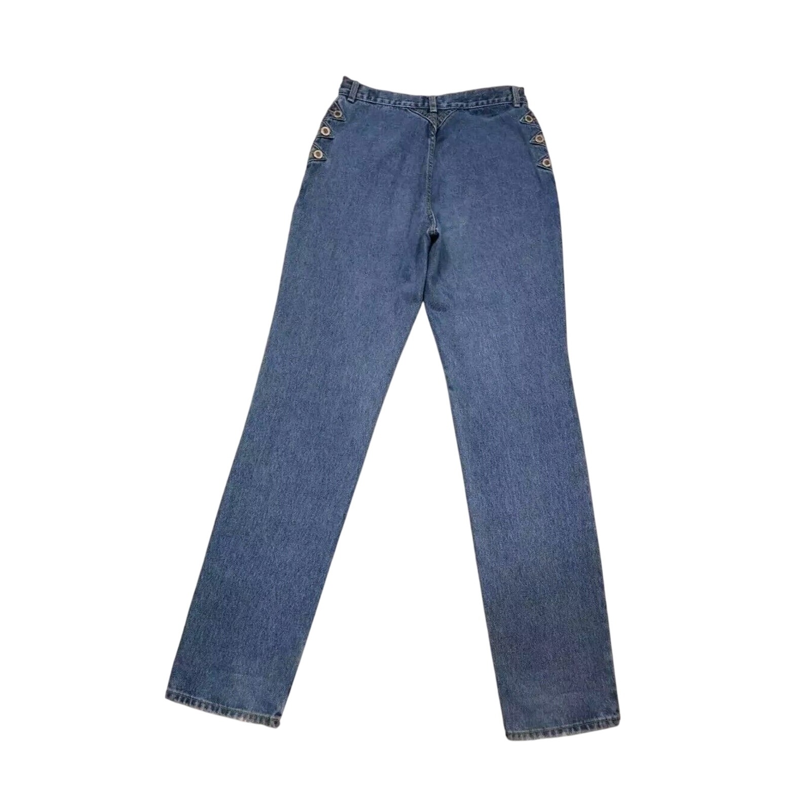 Vtg Women Lawman Western Jeans Cowboy Bareback Straight Leg Size 13