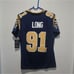 Los Angeles Rams NFL throwback Jersey, stitched #91 Long women's large NWT