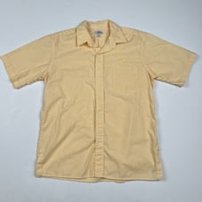 Vintage Hawaiian Reyn Spooner Kauai Lagoons Yellow Button Down Large