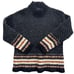 Nordic Inspired Womens L Vintage Wool Blend Chunky Sweater Angora Hair Preppy