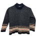Nordic Inspired Womens L Vintage Wool Blend Chunky Sweater Angora Hair Preppy