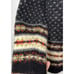 Nordic Inspired Womens L Vintage Wool Blend Chunky Sweater Angora Hair Preppy