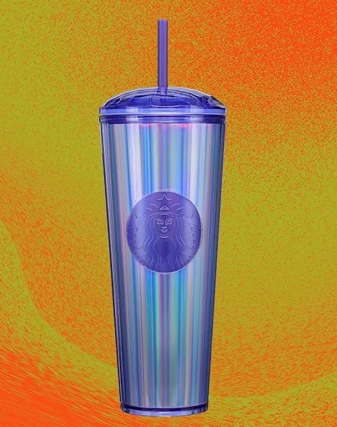 Starbucks periwinkle kaleidoscope cold cup