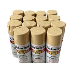 Rust-Oleum Gloss Protective Enamel 7771830 Gloss Sand Any Angle Spray Pack of 15