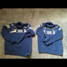 Holiday Sweater mother/daughter XL & S