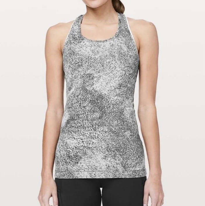 Lululemon Grey Speckled Cool Racerback II Tank Top