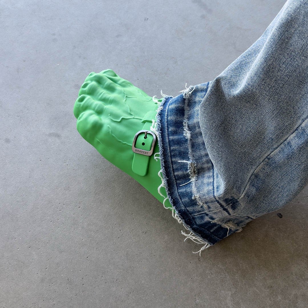 Bravest Green Foot Clogs 9M