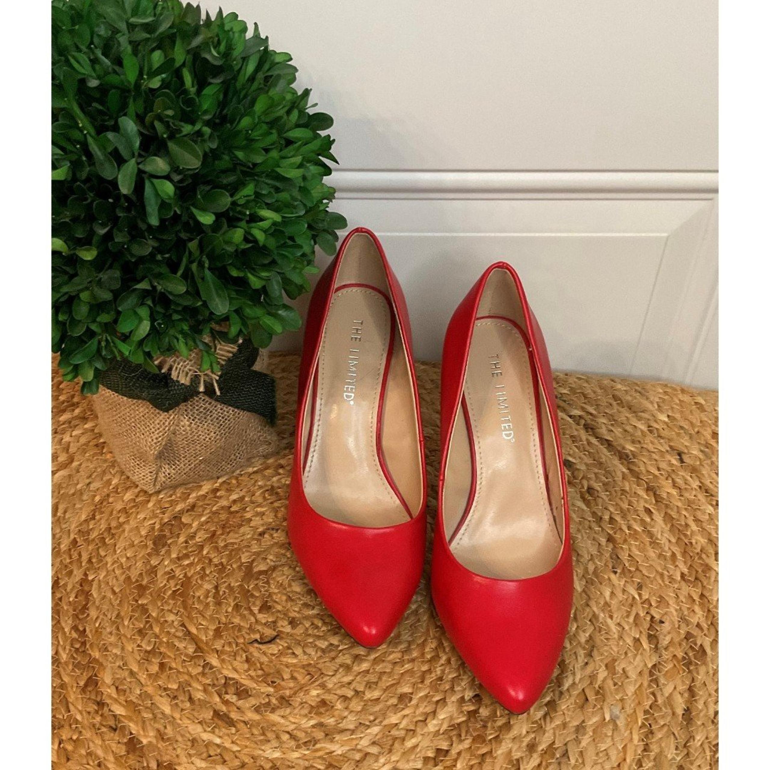 The Limited Tatum Leather Pumps Heeled Shoes Red/Orange 8M