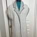 Anthropologie MOTH Wool Textured Floral Knit Open Front Duster Cardigan Sweater