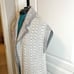 Anthropologie MOTH Wool Textured Floral Knit Open Front Duster Cardigan Sweater