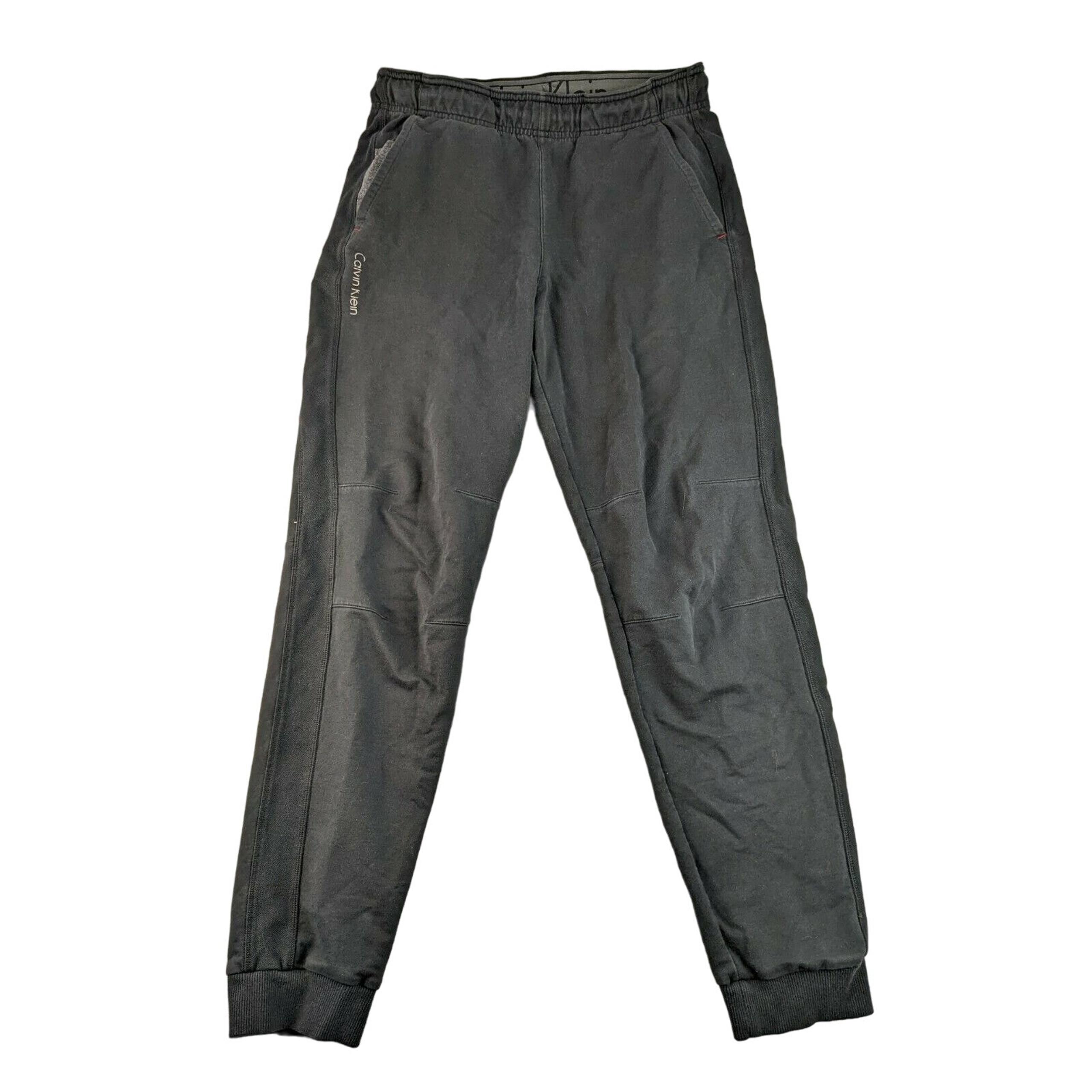 Calvin Klein Sweatpants Joggers Sweatpants Gray Size Small Spell Out