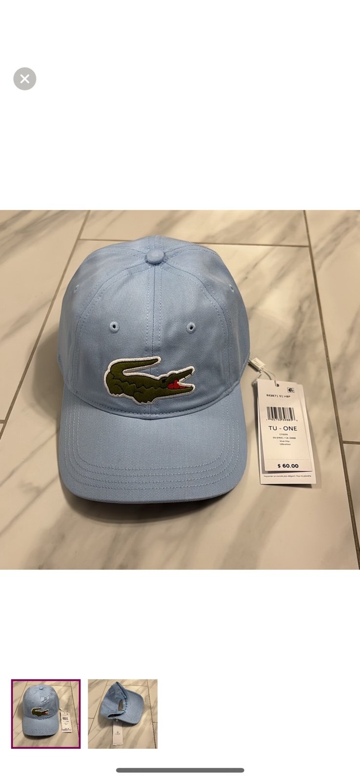 Men’s Lacoste Big Croc Adjustable Cap