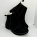 JBU Designer Womens NEW Faux Fur Lined Matte Black Chelsea Boots - sz. 6 1/2