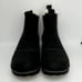 JBU Designer Womens NEW Faux Fur Lined Matte Black Chelsea Boots - sz. 6 1/2