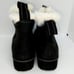 JBU Designer Womens NEW Faux Fur Lined Matte Black Chelsea Boots - sz. 6 1/2