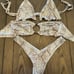 Toluca 3 pc reptile snake skin bikini set RARE