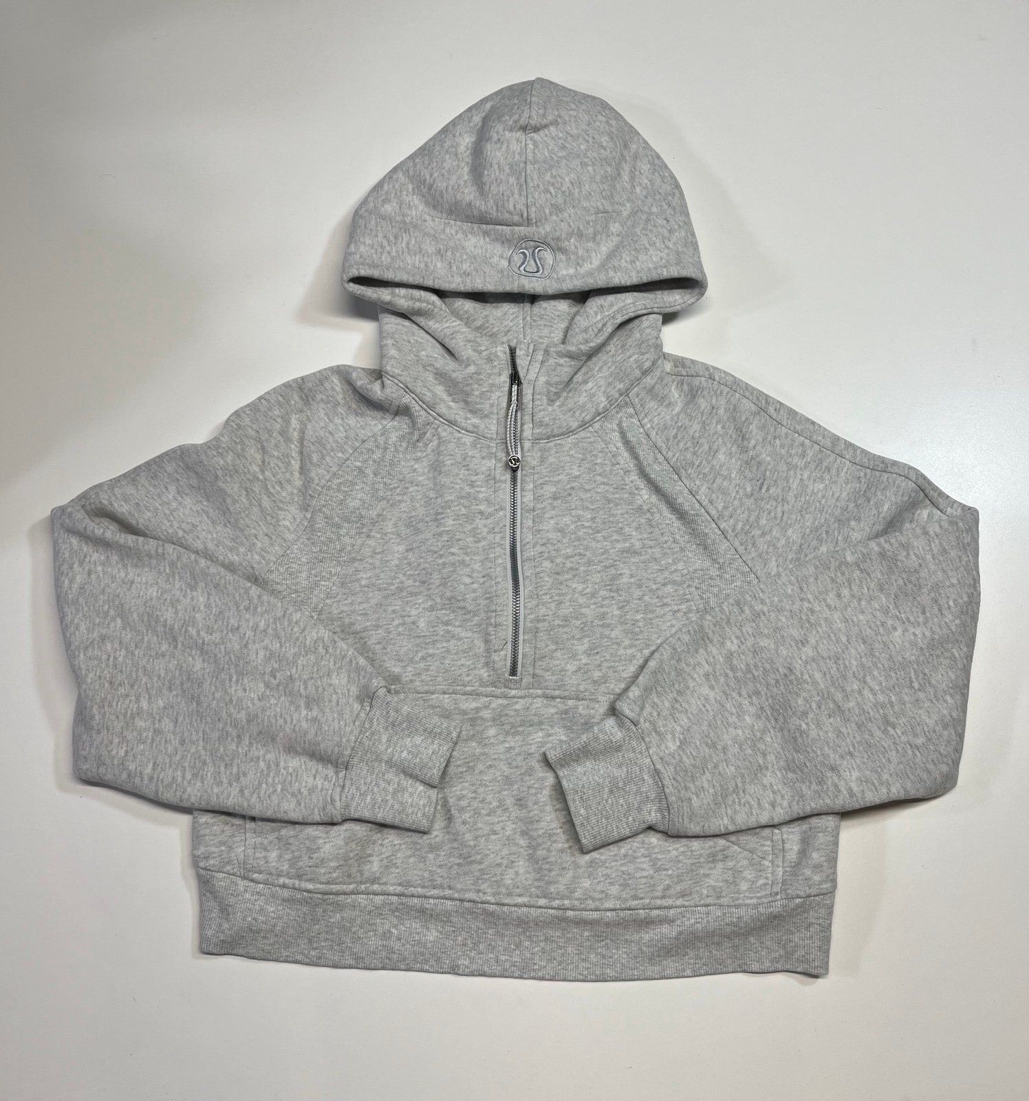 Lululemon Scuba Oversized Half-Zip Hoodie Light Grey Heather Women’s Size XS / S