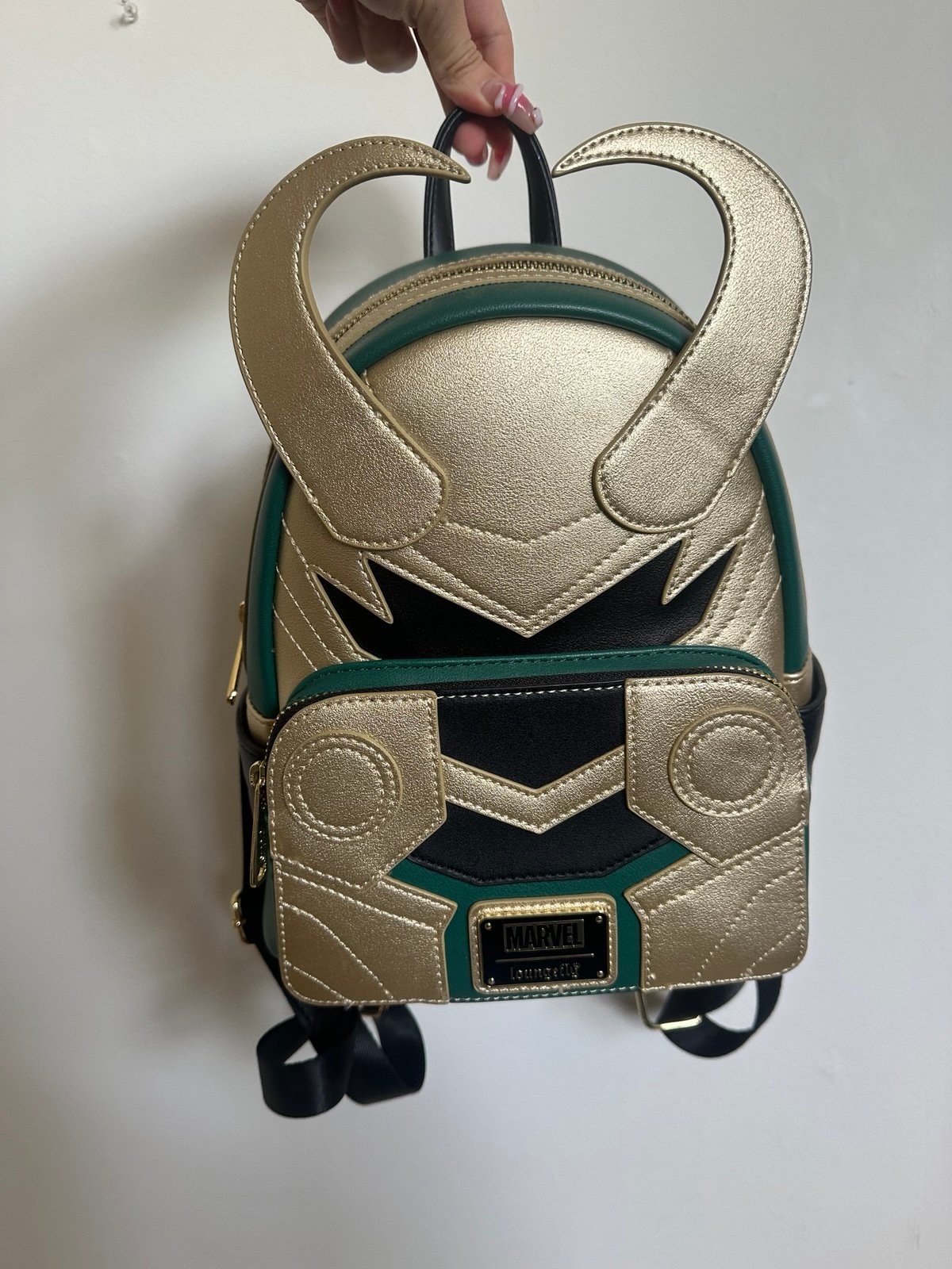 Loungefly x Disney Marvel Loki cosplay mini backpack
