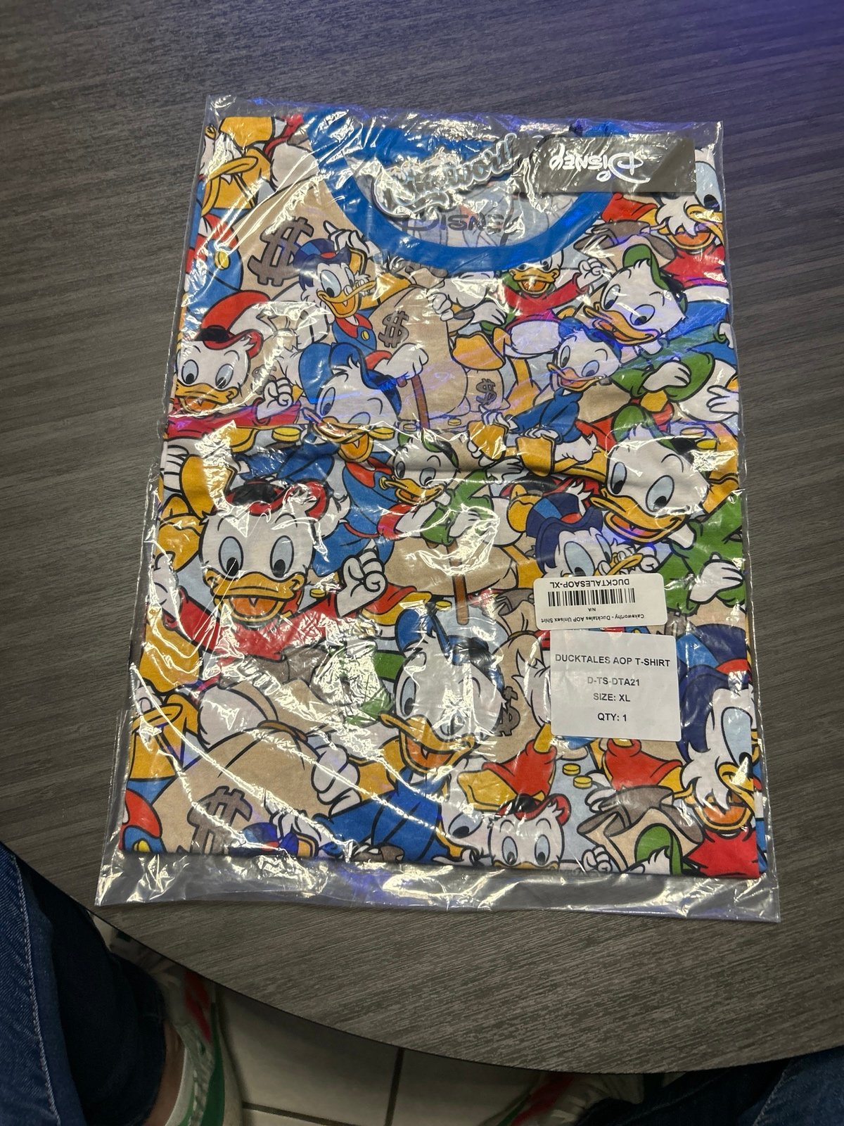 Cakeworthy Ducktales AOP Unisex Tshirt XL. Disney princess