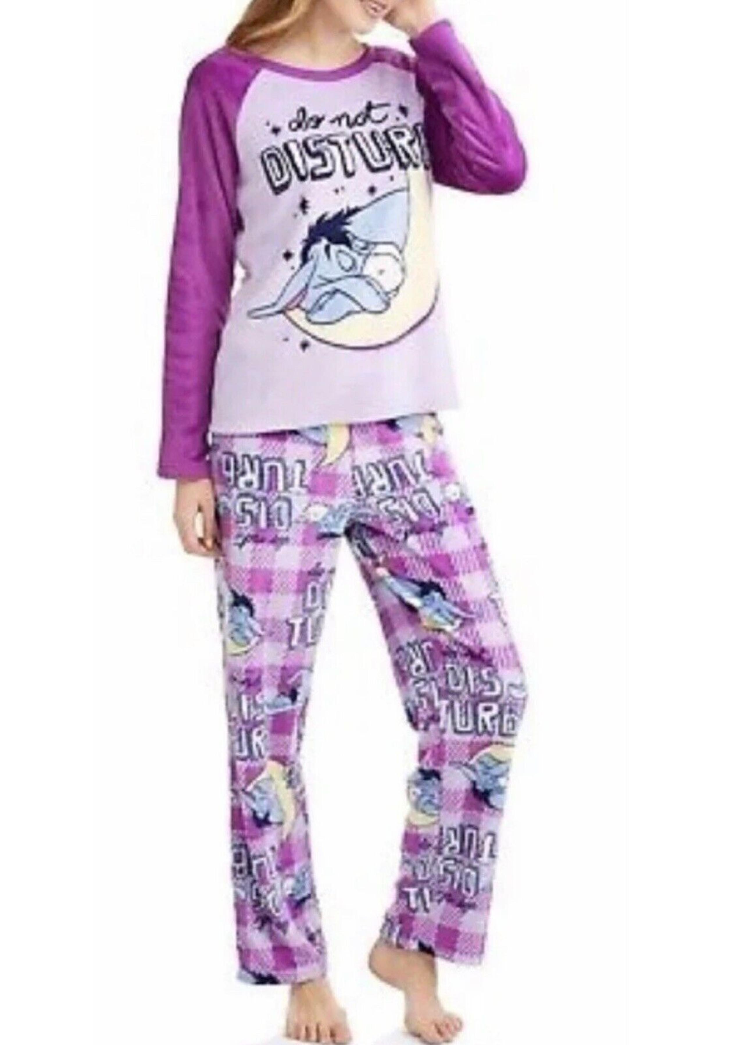 NEW Disney EEYORE 2 PC Plush Pajama Set SHIRT & LOUNGE PANTS Womens 2X (18W-20W)