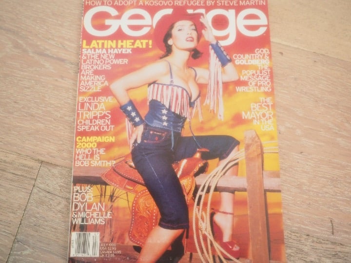Vintage George Magazine July 1999 Latino Power Salma Hayek