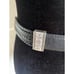 Brighton 30133 Womens Braided Black Silver Belt M 30 Leather