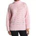 FRNCH Paris Pink Oversized Turtle Neck Soft Sweater Pullover