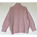 FRNCH Paris Pink Oversized Turtle Neck Soft Sweater Pullover