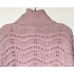 FRNCH Paris Pink Oversized Turtle Neck Soft Sweater Pullover