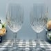 Set Of 2 Gorham MM Regalta Ice Beverage Lead Crystal Glasses Goblets 8.2” Tall