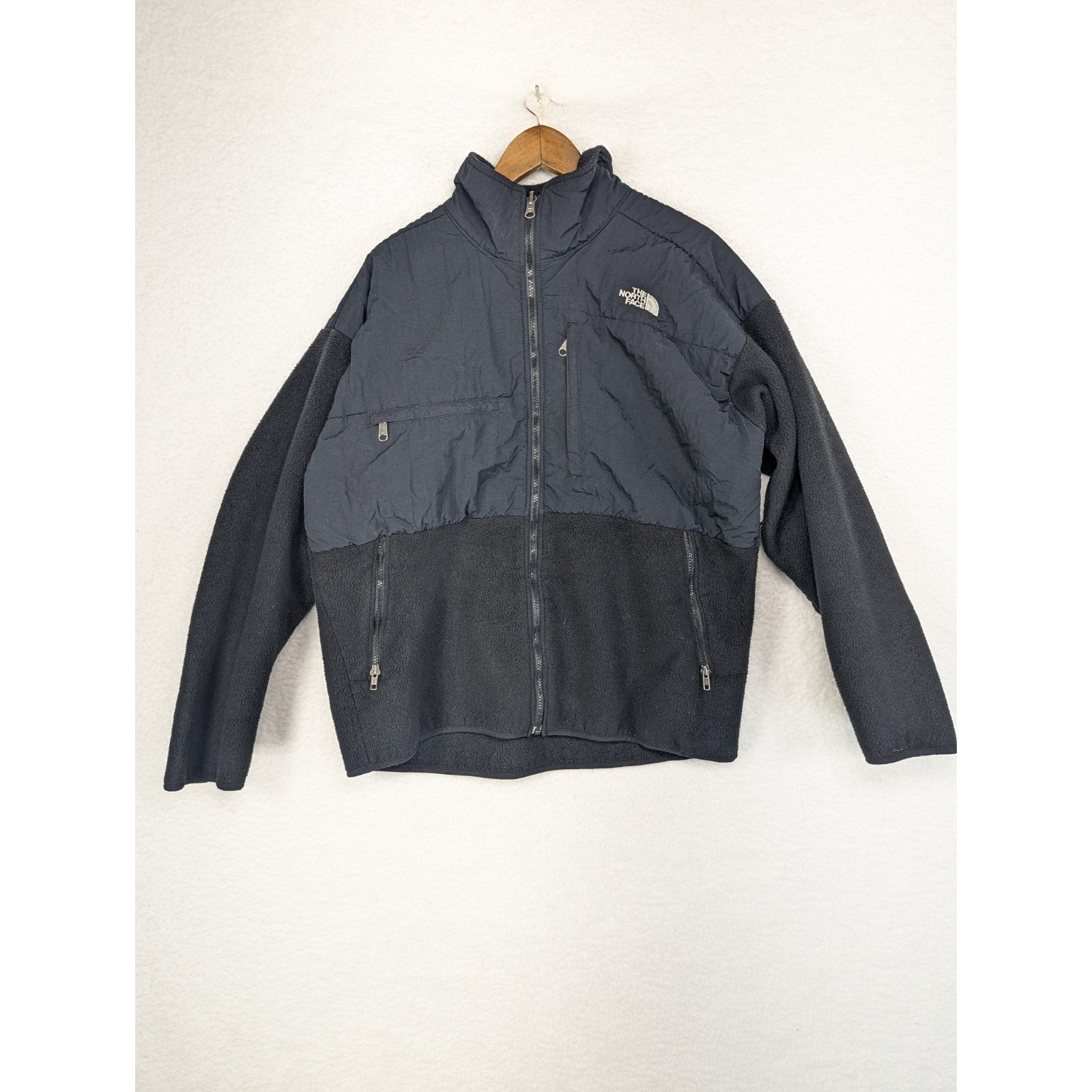 USA Made Men'sNORTH FACE Black Fleece Sweater Jacket XL