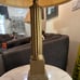 VINTAGE BORGHESE Italian Gold Table Lamp , Home Decor , Column Design 15” / 25”