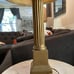 VINTAGE BORGHESE Italian Gold Table Lamp , Home Decor , Column Design 15” / 25”