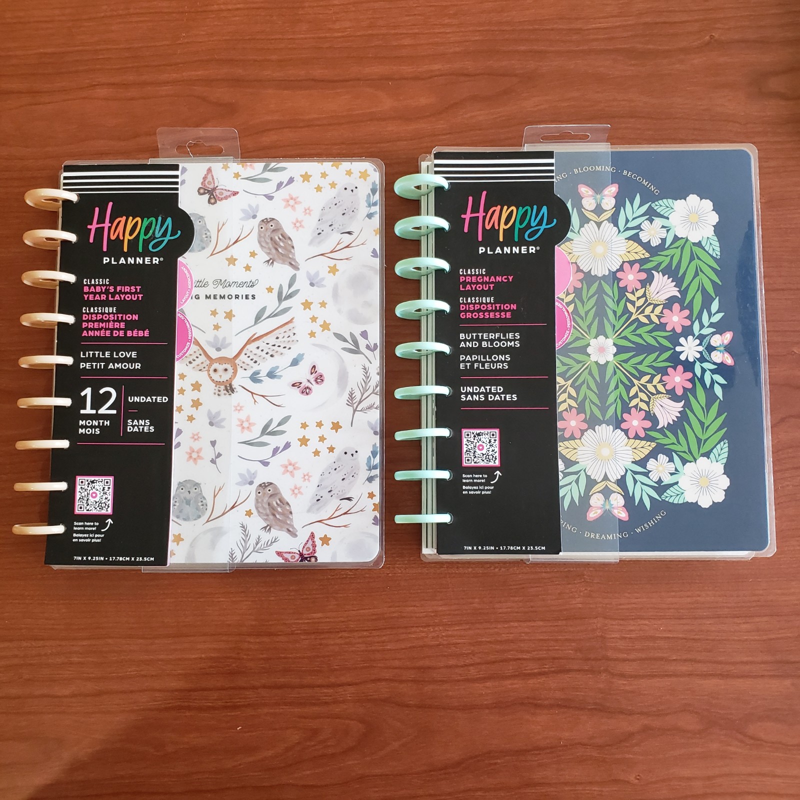 Undated Pregnancy & First Year Happy Planners Bundle New Layout Books Chunky