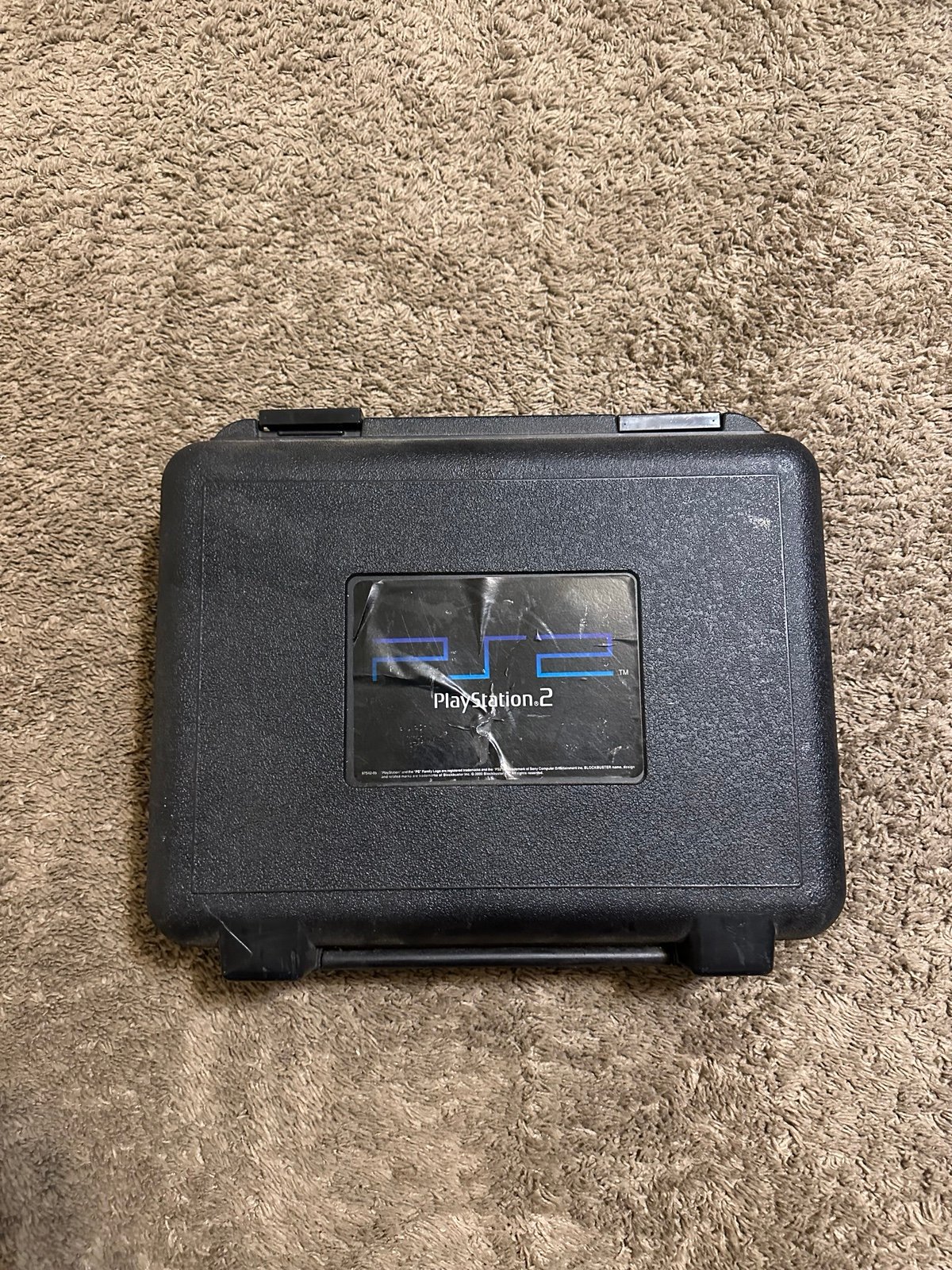 Vintage Sony PlayStation 2 “triple black” suitcase 90s