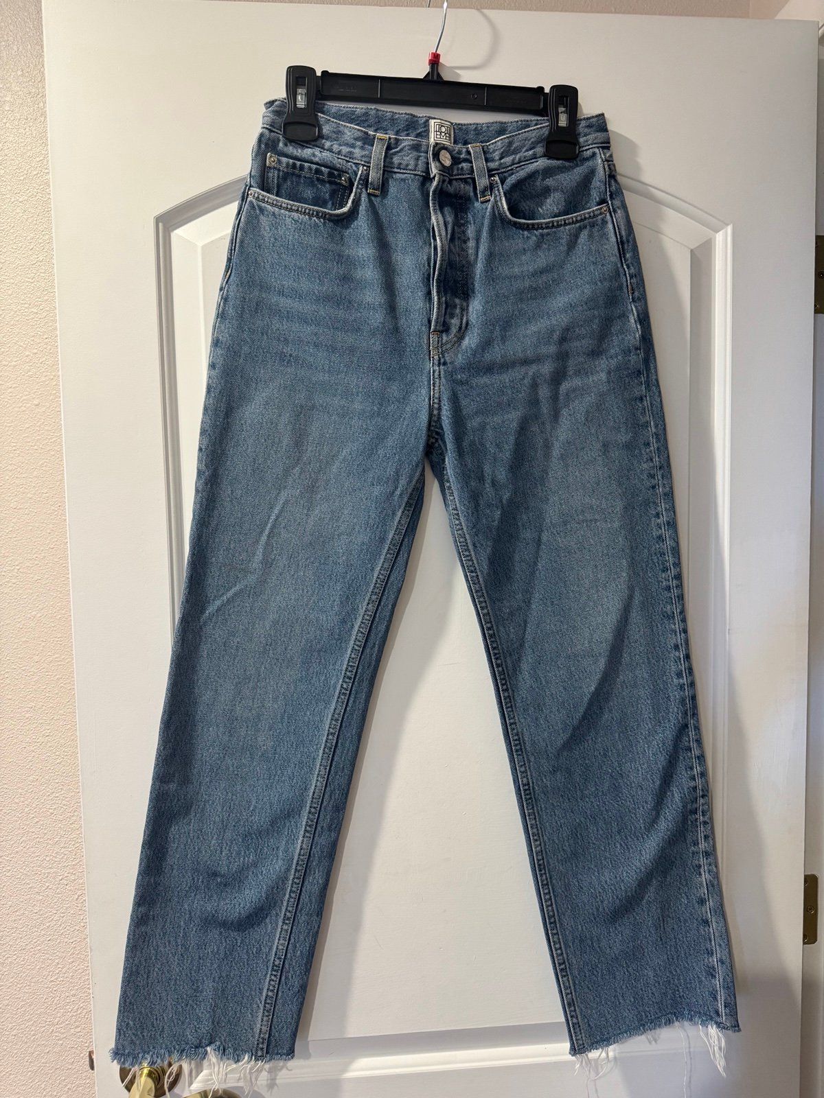Totême Straight Leg Jeans Mid-to-high waist denim classic model made in Italy
