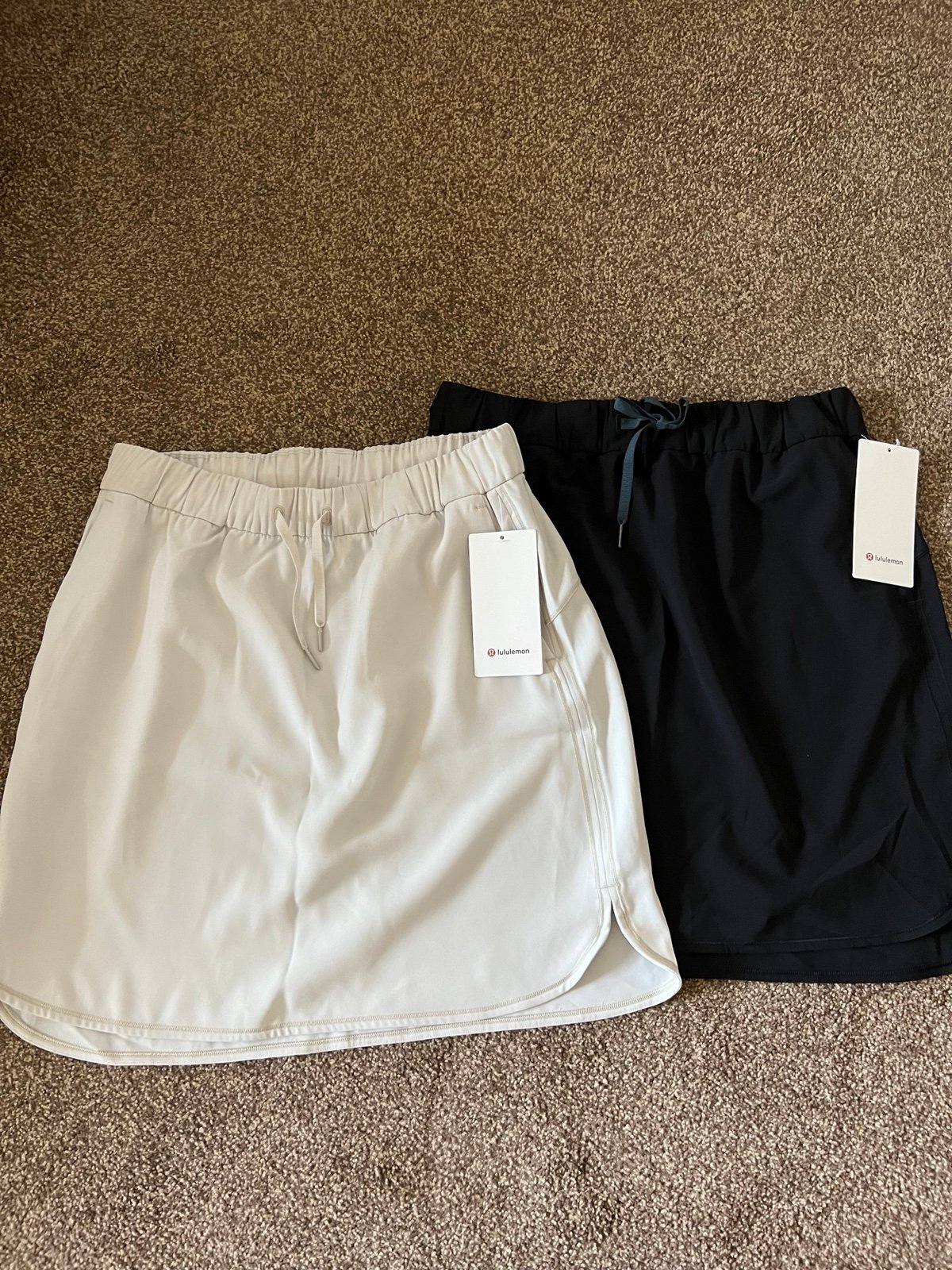 2 NWT Lululemon On the Fly woven skirts bundle