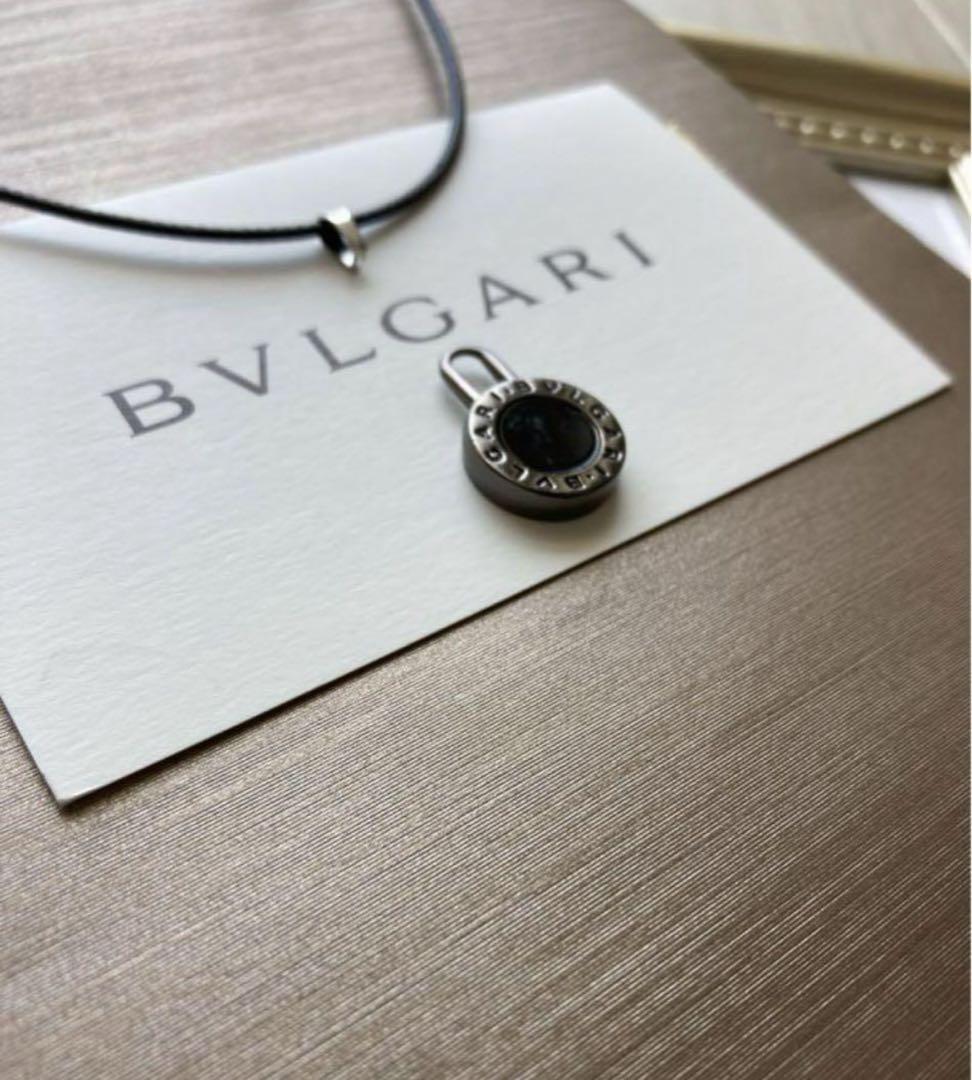 【Authentic•Brand New】BVLGARI Double-Sided Engraved Charm & Necklace