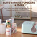 HTVRONT Auto Tumbler Heat Press Machine - Mug Heat Press Heat Up Fast & Even, Pr