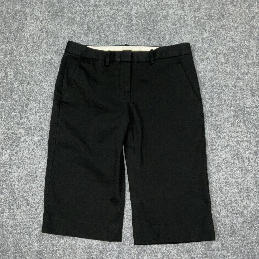 Theory Shorts Womens Size 0 Black Twill Preppy Designer Classic Academia