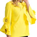 Joseph Ribkoff Yellow with Flower Blouse