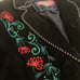 Vintage leather cripple creek western floral women’s jacket