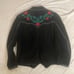 Vintage leather cripple creek western floral women’s jacket