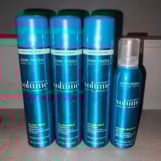 John Frieda volume hairspray/mousse set